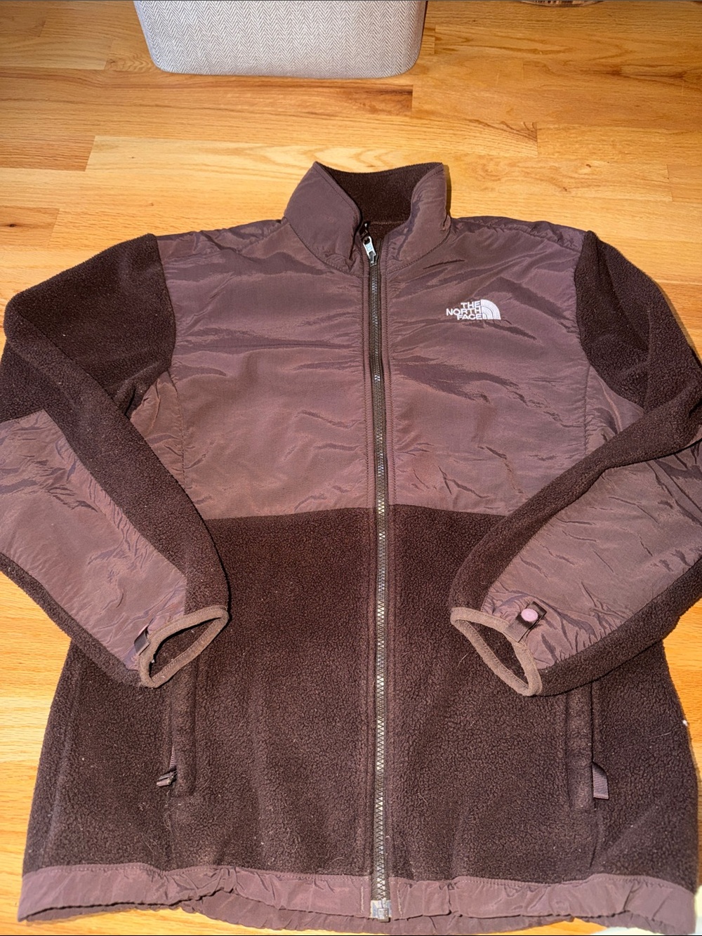 The North Face Dark Brown Hybrid Fleece Jacket